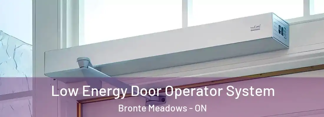  Low Energy Door Operator System Bronte Meadows - ON