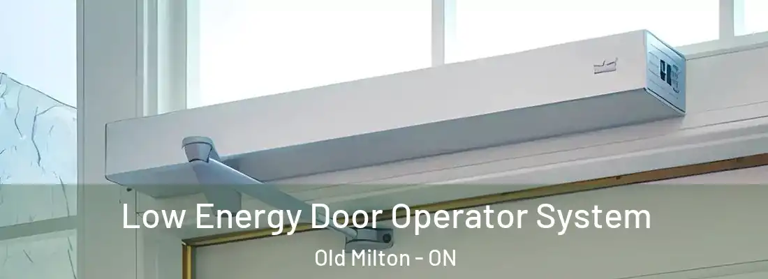  Low Energy Door Operator System Old Milton - ON