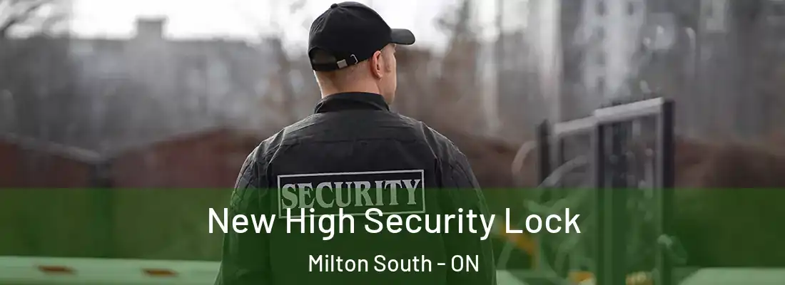 New High Security Lock Milton South - ON