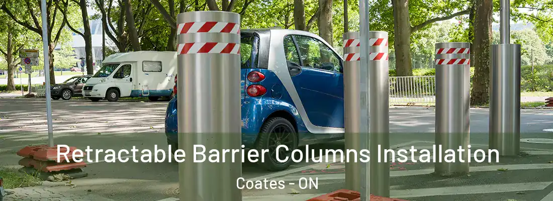  Retractable Barrier Columns Installation Coates - ON