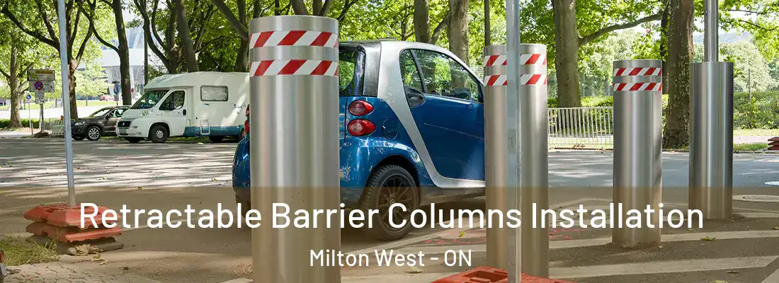  Retractable Barrier Columns Installation Milton West - ON