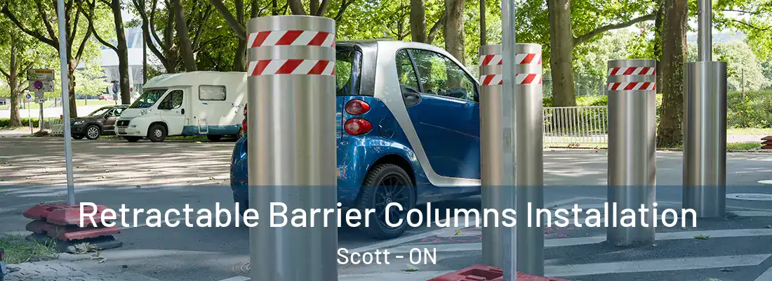  Retractable Barrier Columns Installation Scott - ON