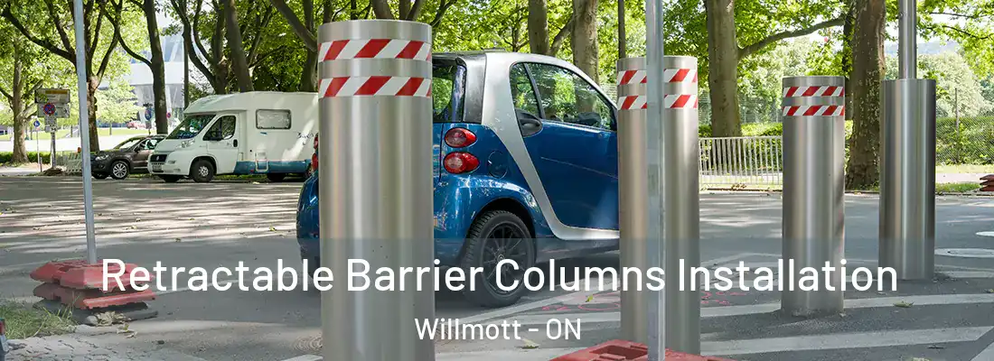  Retractable Barrier Columns Installation Willmott - ON
